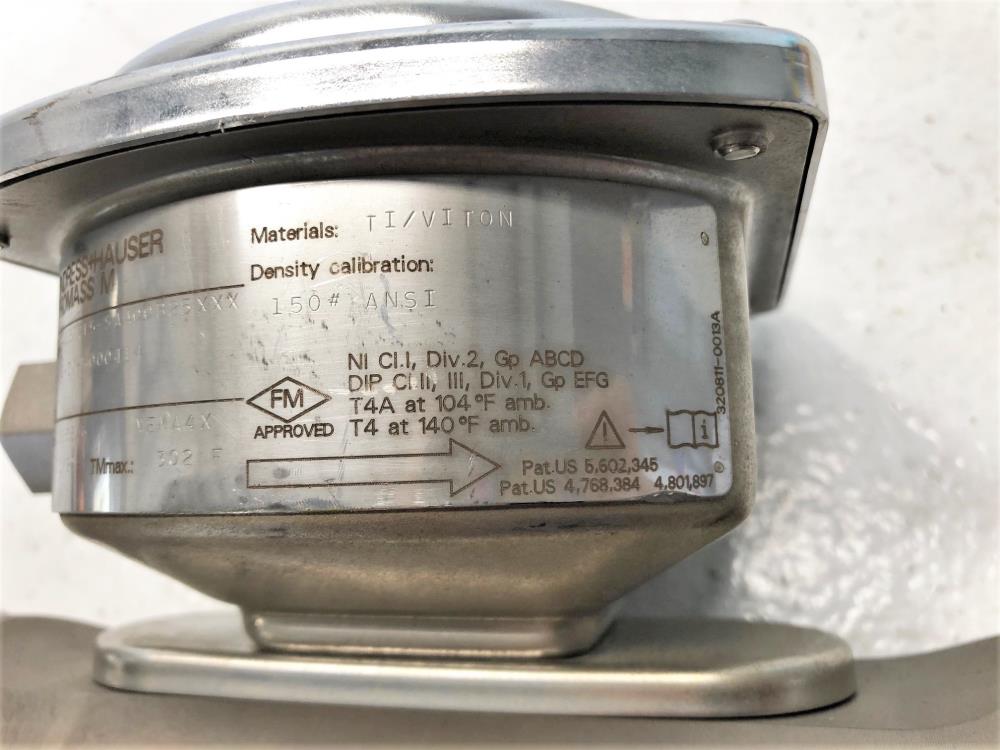 Endress Hauser Promass M 1/2" 150# Coriolis Flowmeter 63MT15-SAA00B25XXX